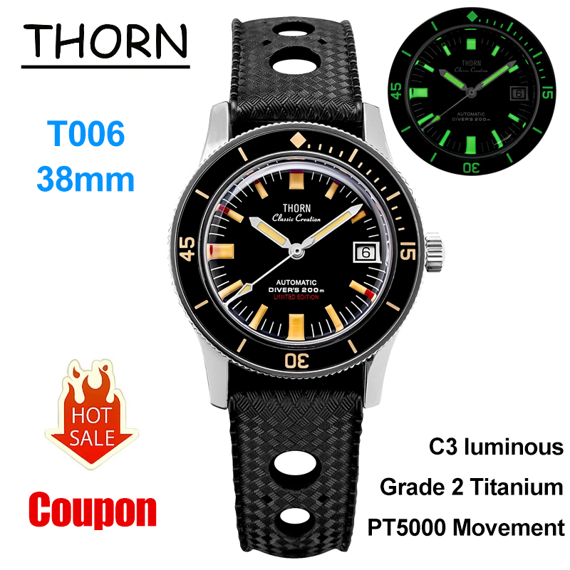 Luxury Watch Grade - Thorn T006 Mechanical Watch 50-Fathoms Grade
