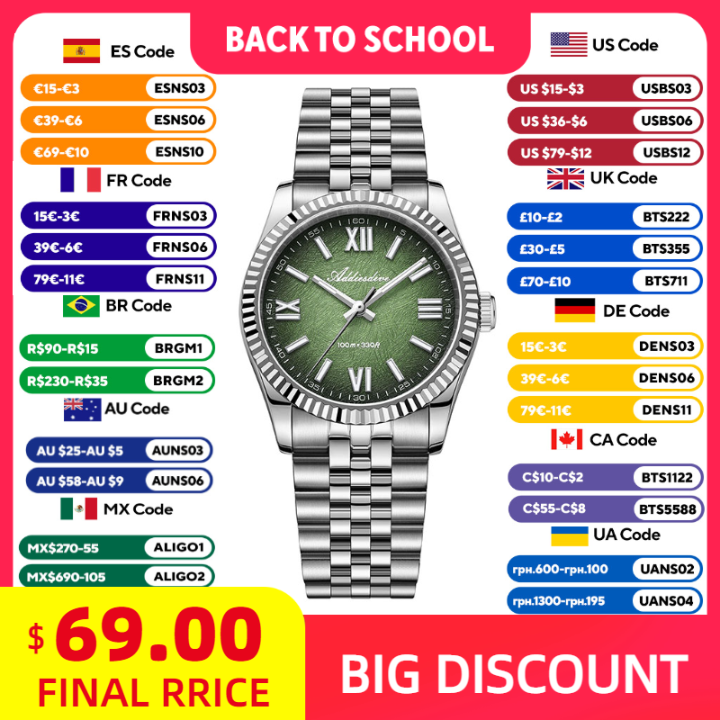 Luxury Watches - ADDIESDIVE Elegant Watch for Woman Luxury