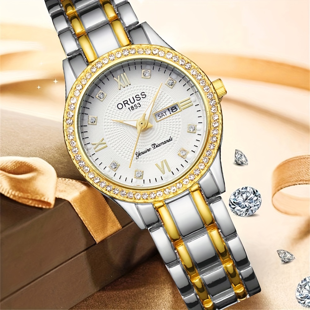 Luxury Watch Grade - Women's watch room Gold with white