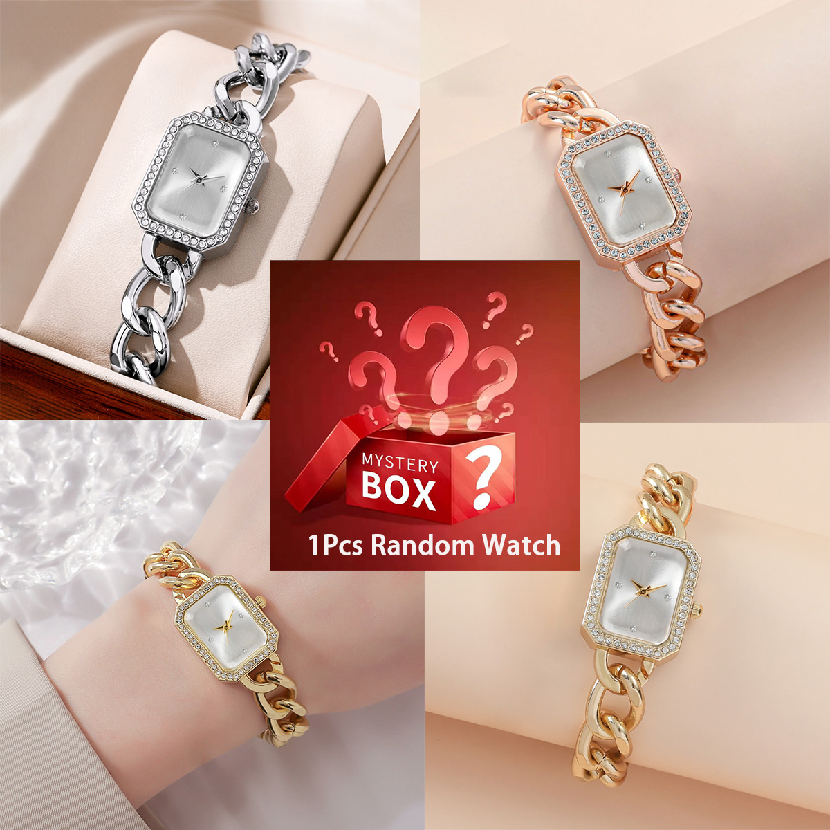 Mystery box contains 1randomco - Luxury Watch Box ulasan dan harga