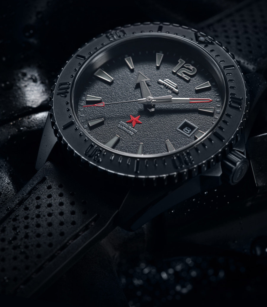 Beijing Dark Black Diver 200M  - Luxury Watch China ulasan dan harga