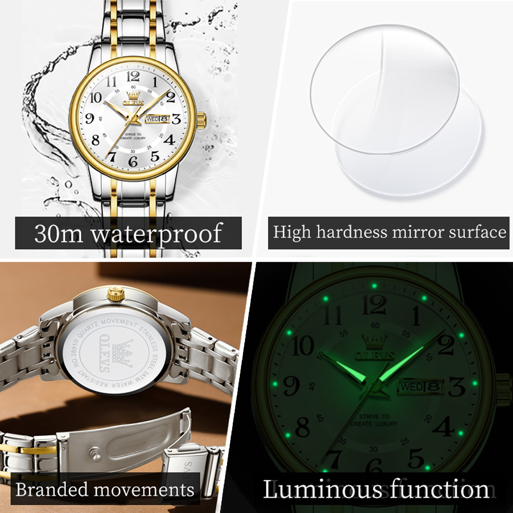 OLEVS 2891 Luxury Brand Fashio - Luxury Watch Exhibition ulasan dan harga