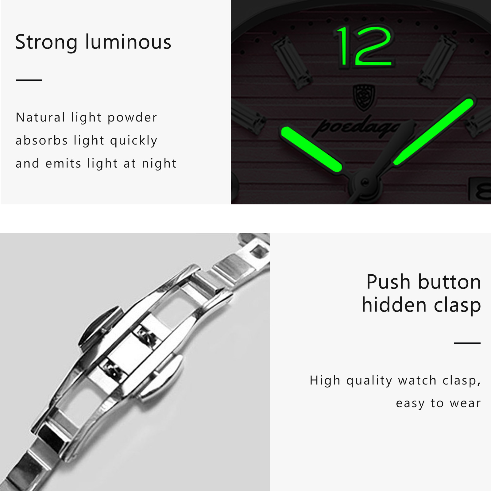 POEDAGAR Square Fashion Woman  - Luxury Watch Square ulasan dan harga