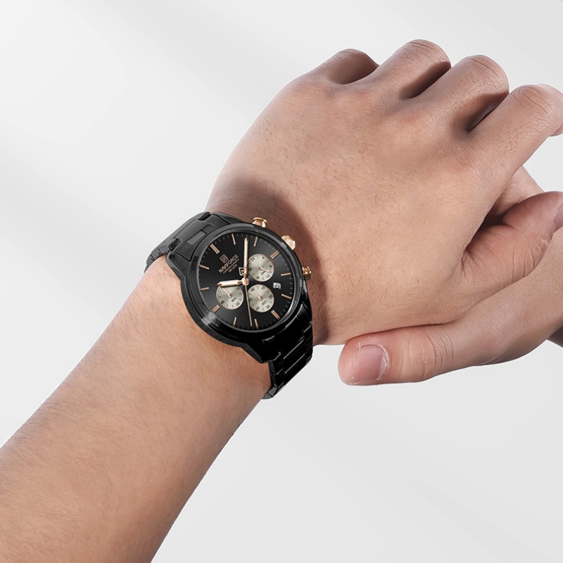 NAVIFORCE Men Quartz Chronogra - Luxury Watch Box ulasan dan harga