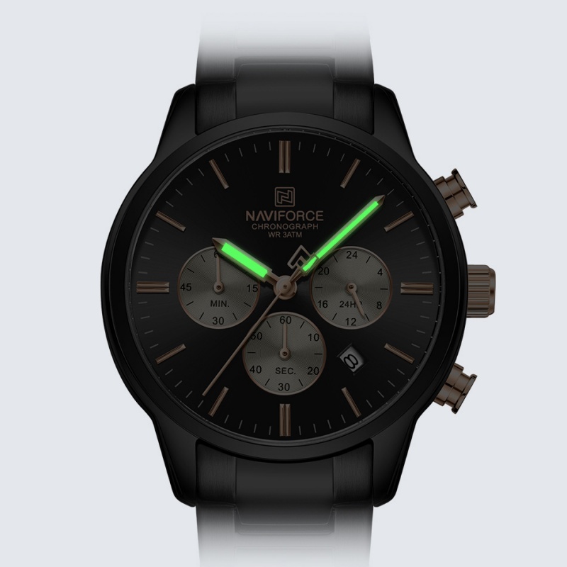 NAVIFORCE Men Quartz Chronogra - Luxury Watch Box ulasan dan harga