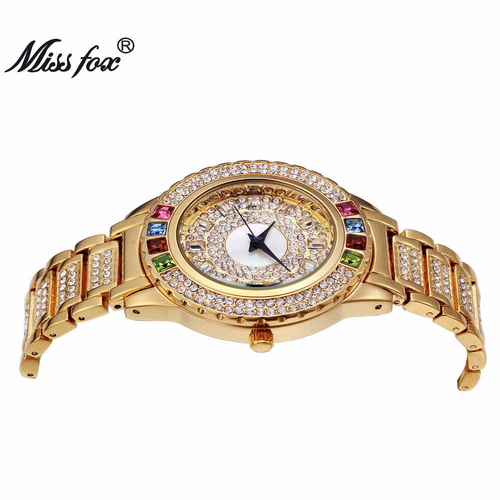 MISSFOX Ladies Gold Party Watc - Luxury Watch China ulasan dan harga