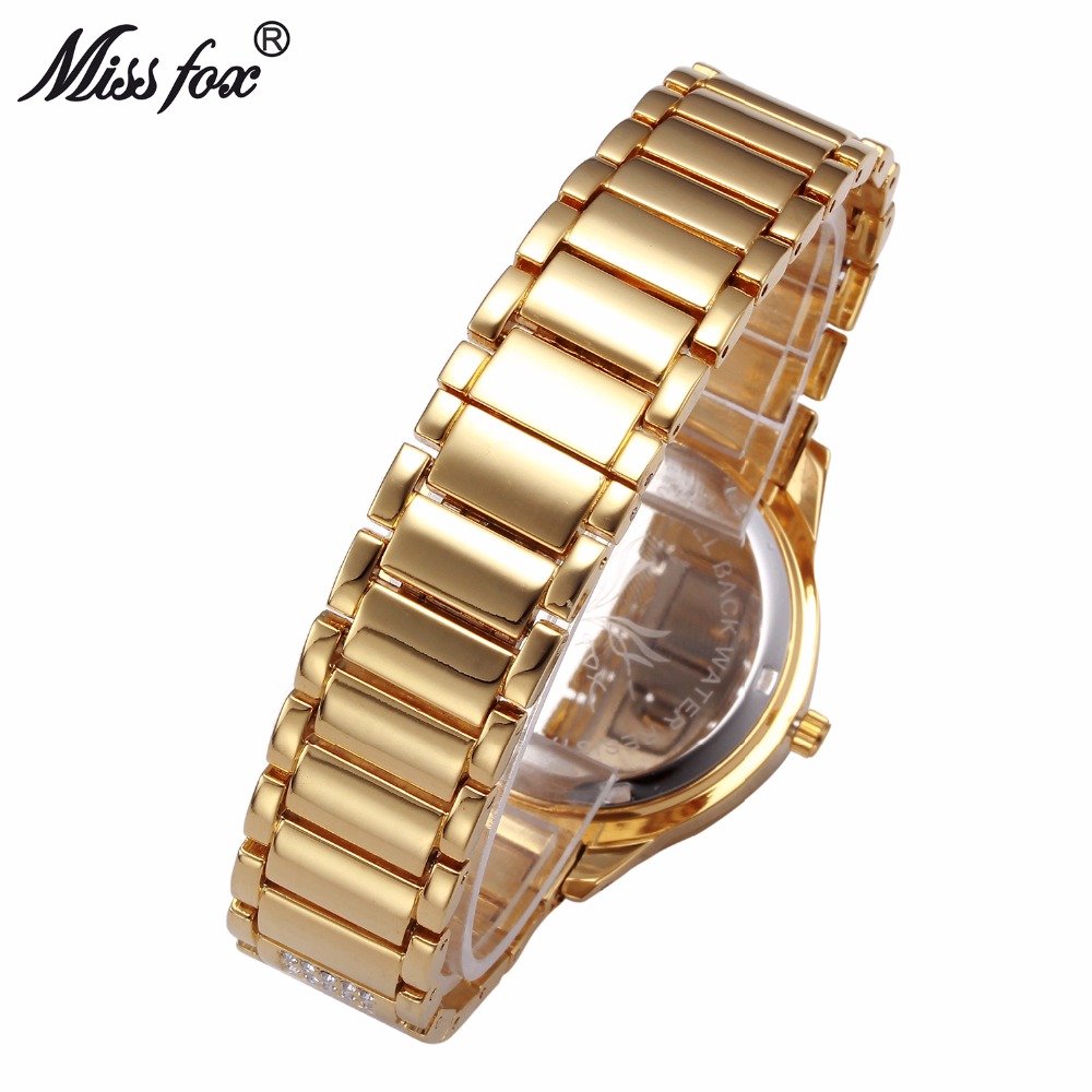 MISSFOX Ladies Gold Party Watc - Luxury Watch China ulasan dan harga