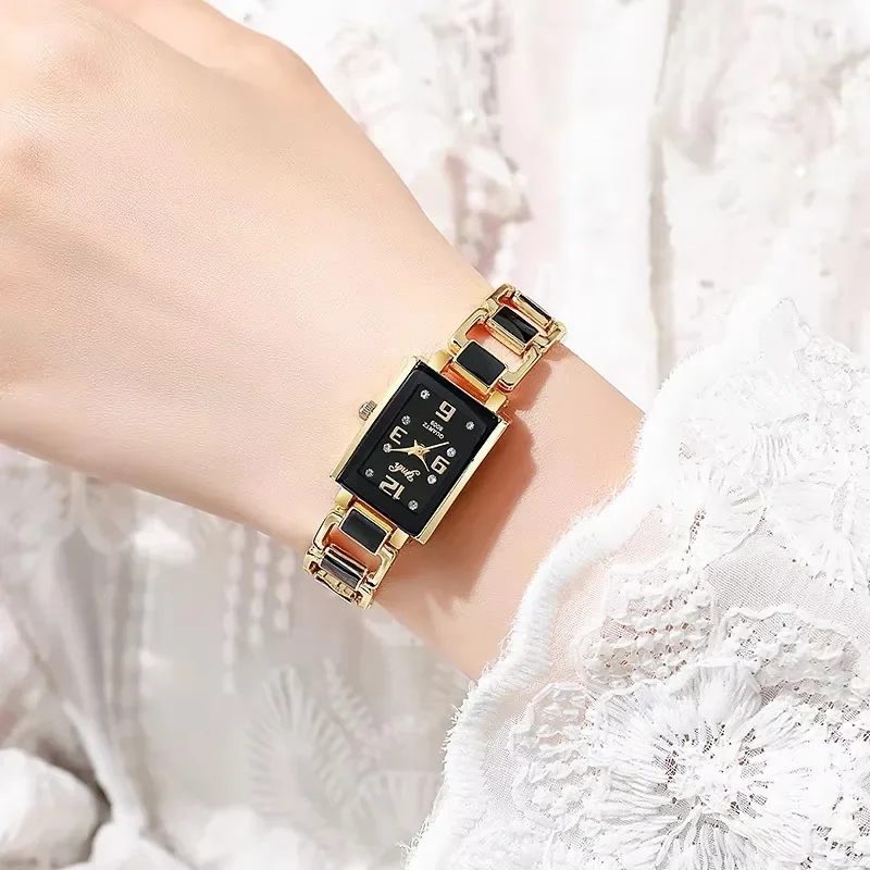 Fashion Watch for Women Versio - Luxury Watch Square ulasan dan harga