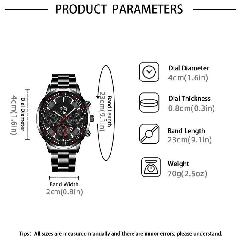 Fashion Mens Watches Set Luxur - Luxury Watch All Black ulasan dan harga