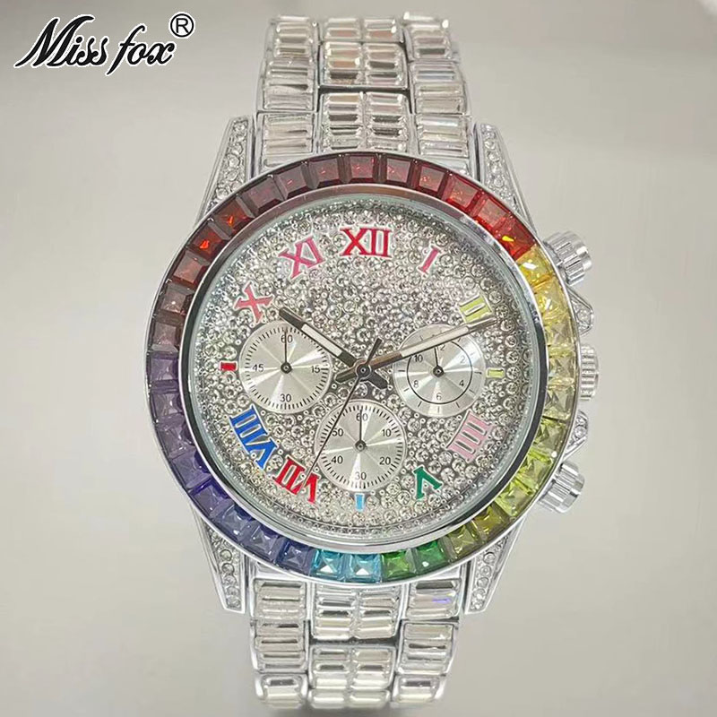 MISSFOX Luxury Iced Watch For  - Luxury Watch Exhibition ulasan dan harga