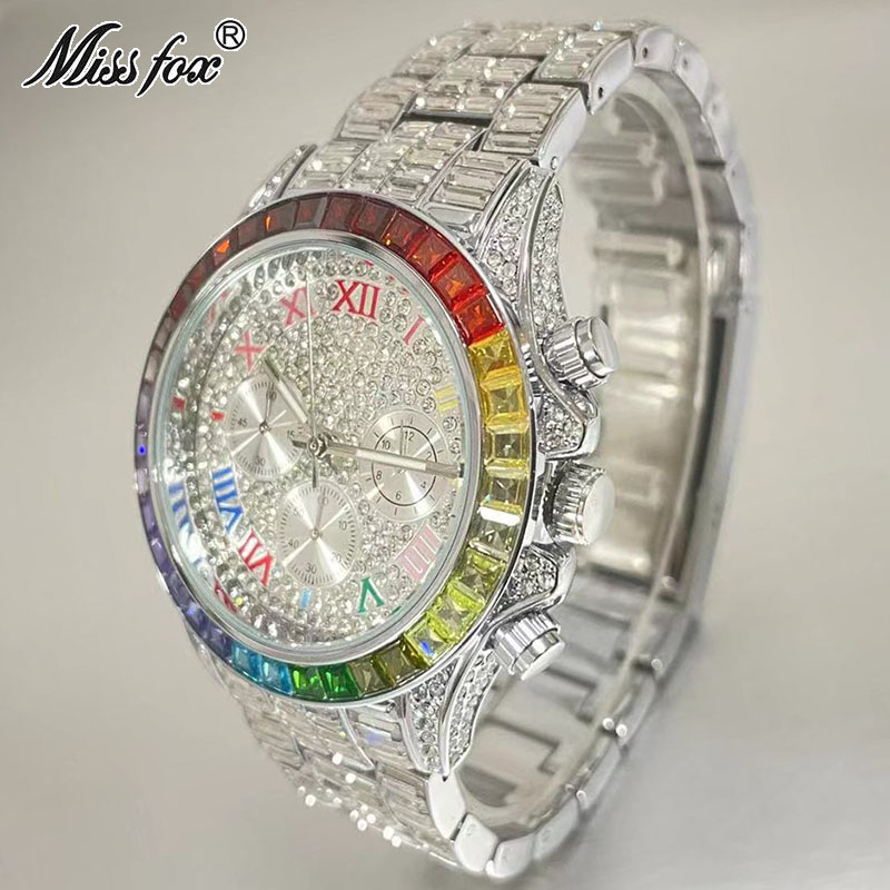 MISSFOX Luxury Iced Watch For  - Luxury Watch Exhibition ulasan dan harga