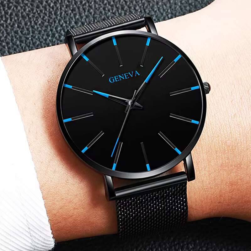 5PCS/Set Luxury Men Business W - Luxury Watch All Black ulasan dan harga