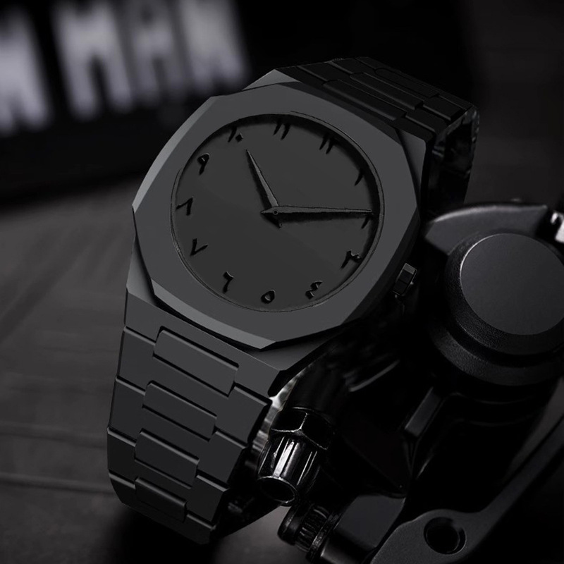 2026 Mens Light Luxury Quartz  - Luxury Watch All Black ulasan dan harga