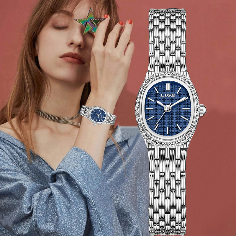 LIGE Fashion Luxury Quartz Wom - Luxury Watches ulasan dan harga