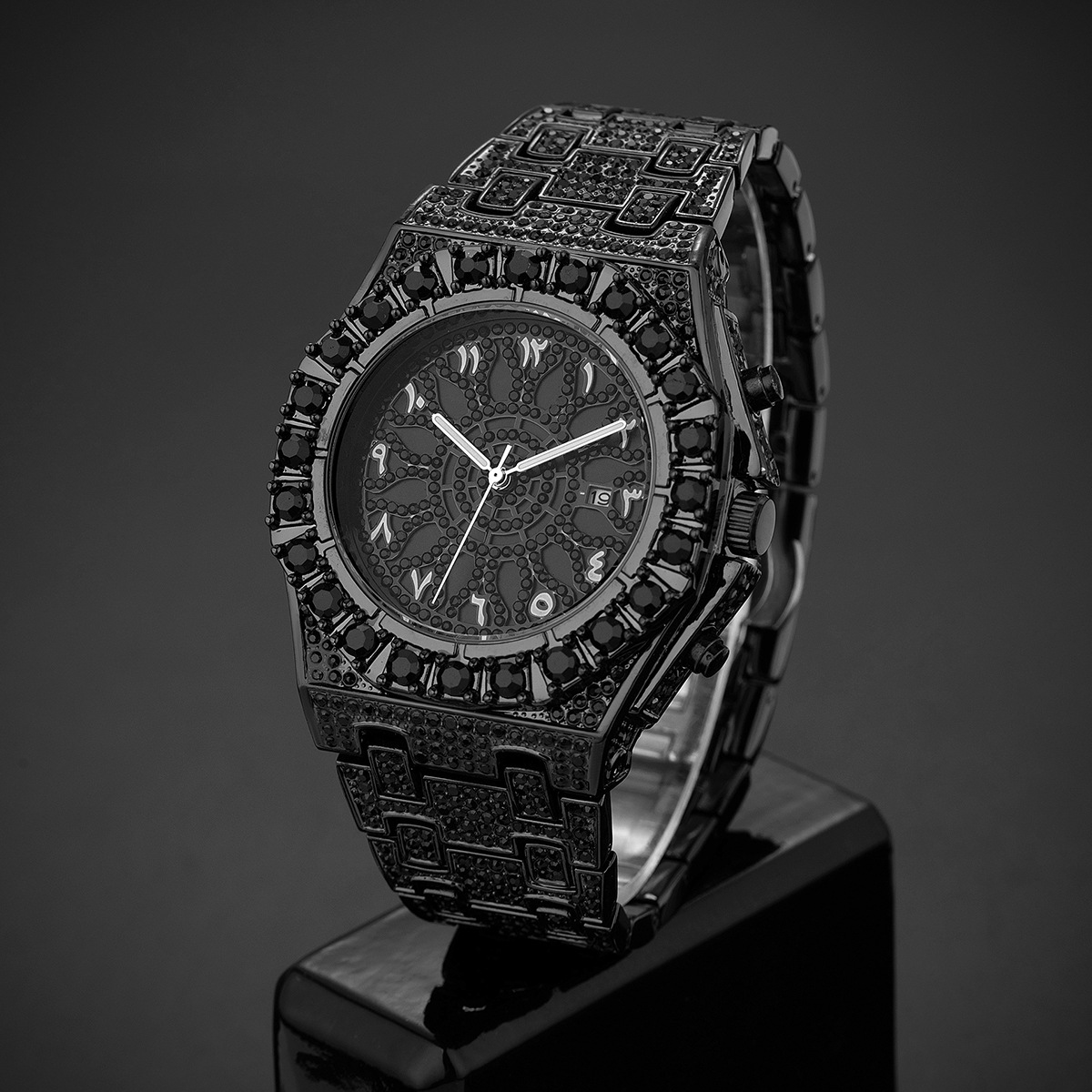 Uwin Luxury Full Paved Sunflow - Luxury Watch With Arabic Numerals ulasan dan harga