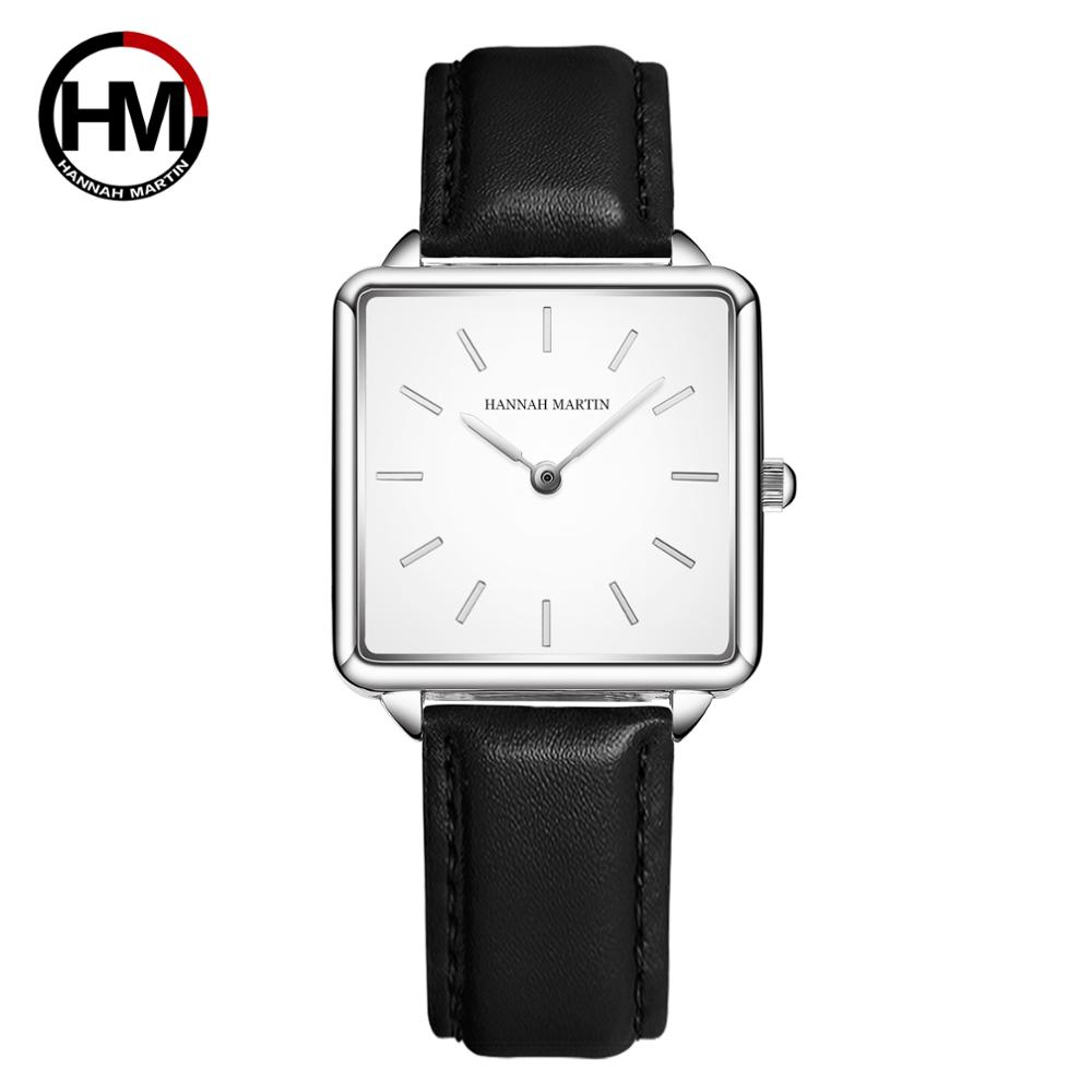 Genuine Leather Strap Japan Qu - Luxury Watch Square ulasan dan harga