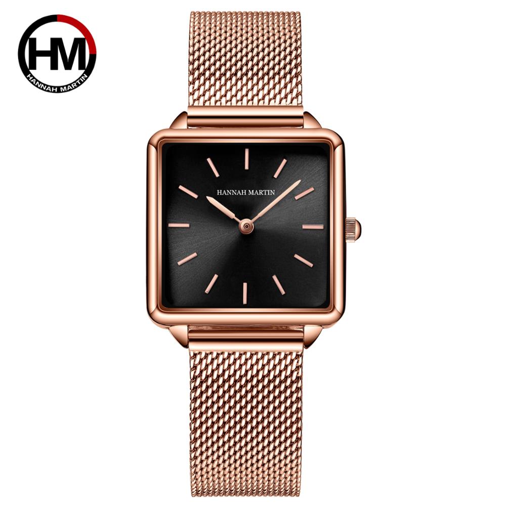 Genuine Leather Strap Japan Qu - Luxury Watch Square ulasan dan harga