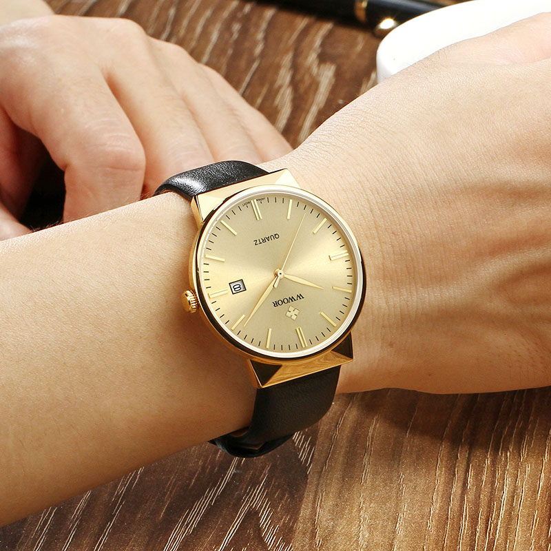 WWOOR Men's Watches Top Brand  - Luxury Watch All Black ulasan dan harga