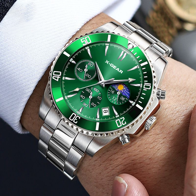 X-GEAR Fashion Calendar Men's  - Luxury Watch All Black ulasan dan harga