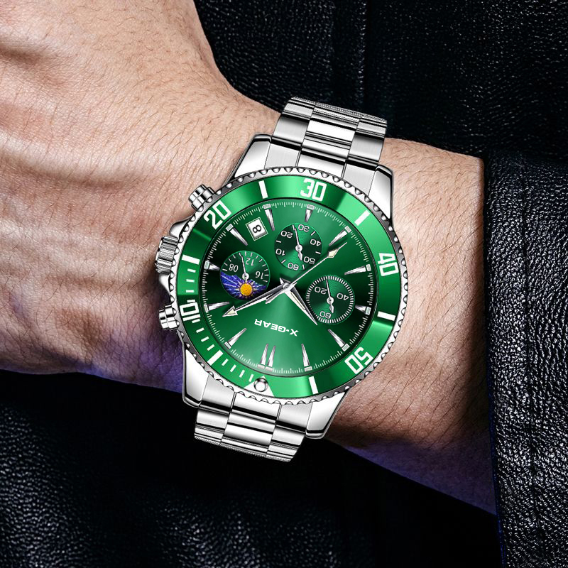 X-GEAR Fashion Calendar Men's  - Luxury Watch All Black ulasan dan harga