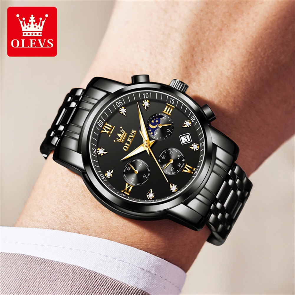 OLEVS Popular men's watches st - Luxury Watch Exhibition ulasan dan harga