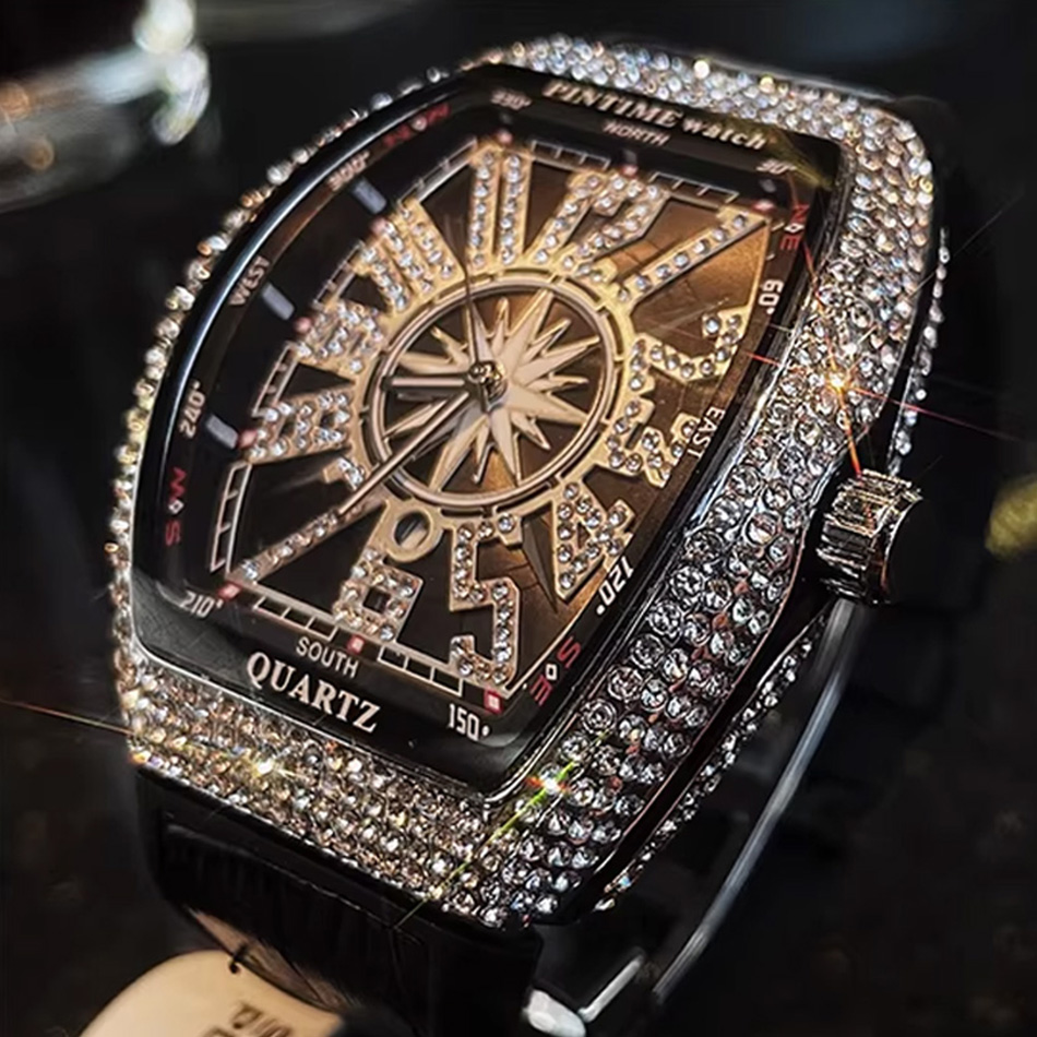 Premium Brand Luxury Diamond W - Luxury Watch All Black ulasan dan harga