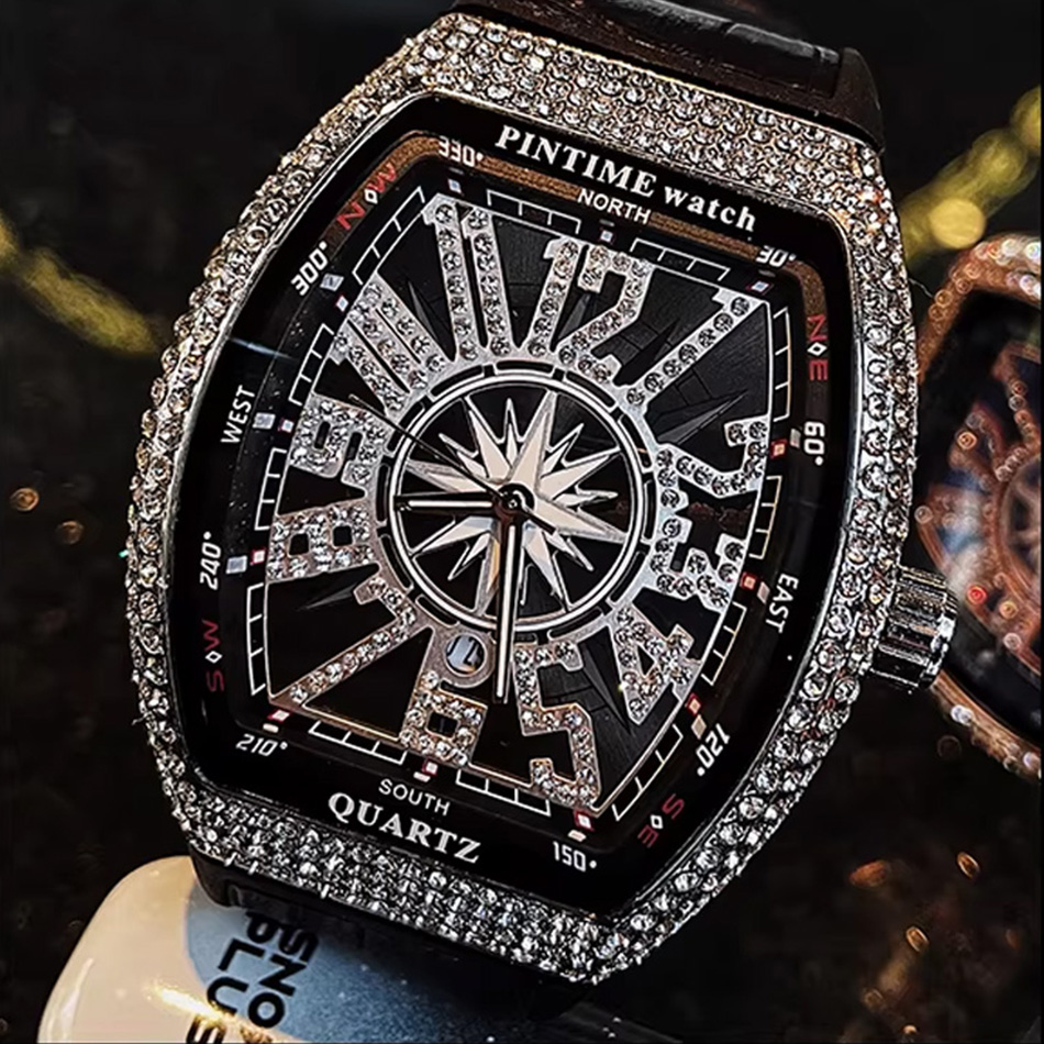 Premium Brand Luxury Diamond W - Luxury Watch All Black ulasan dan harga