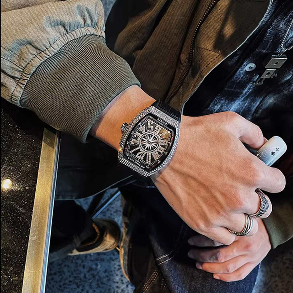 Premium Brand Luxury Diamond W - Luxury Watch All Black ulasan dan harga
