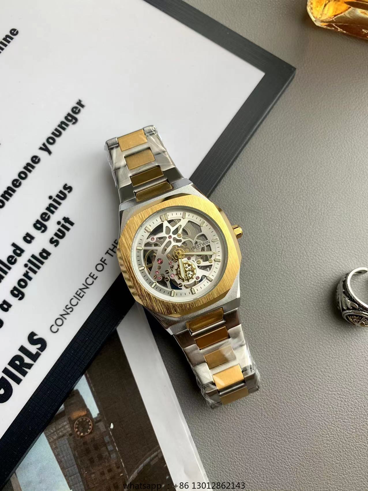 Steel strip waterproof persona - Luxury Watch Square ulasan dan harga