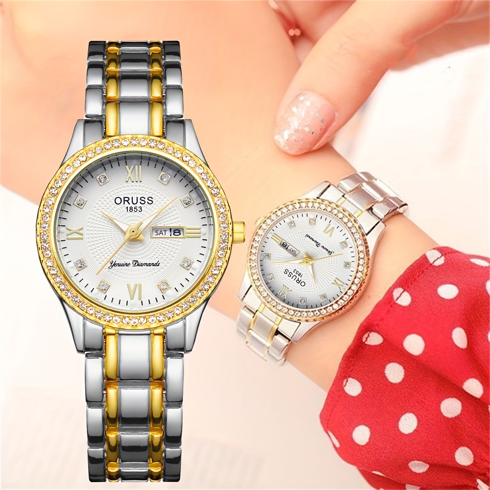 Women's watch room Gold with w - Luxury Watch Grade ulasan dan harga
