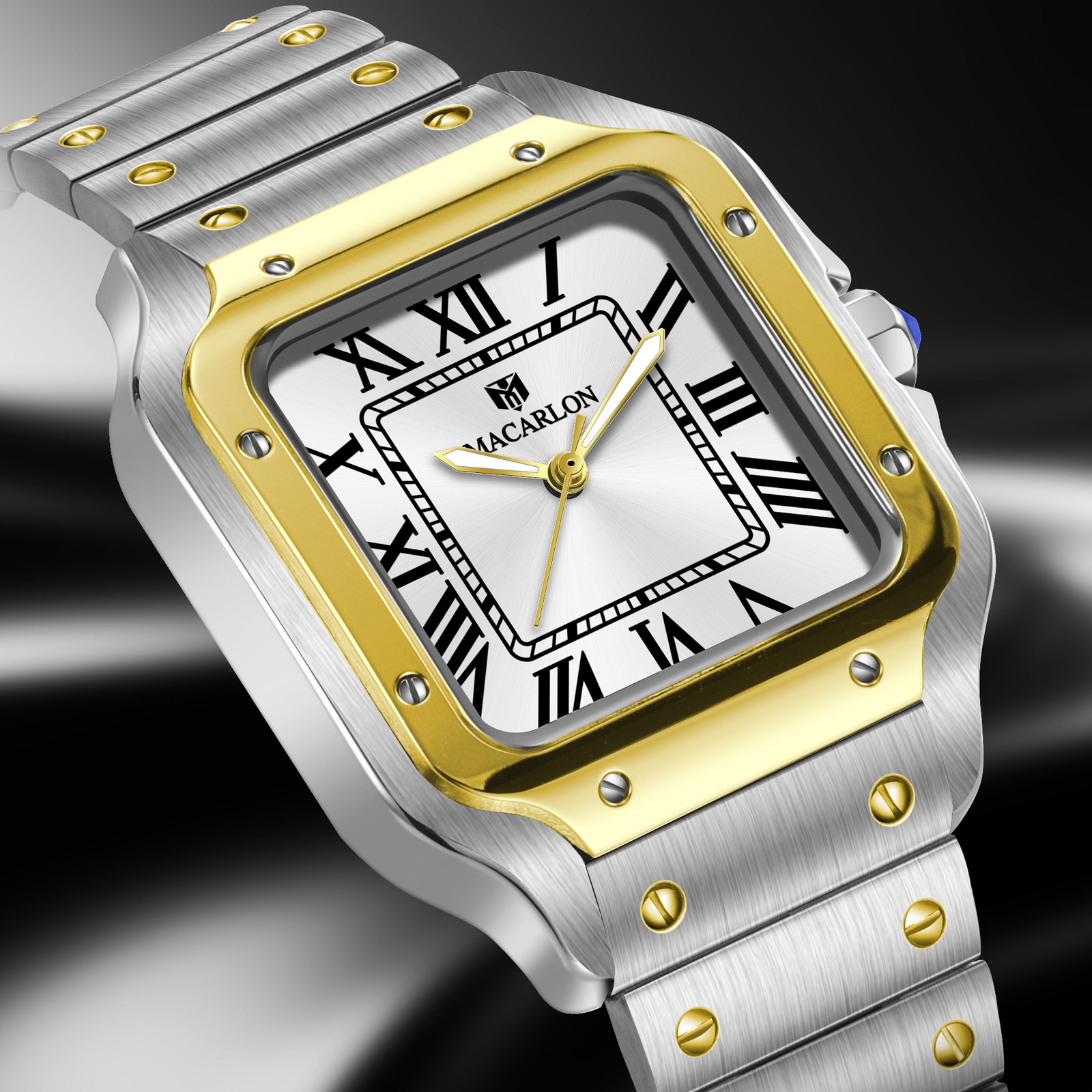 MACARLON Square Men's Automati - Luxury Watch China ulasan dan harga