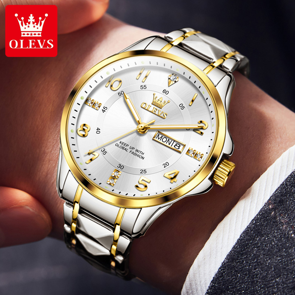 OLEVS Brand original wristwatc - Luxury Watch With Arabic Numerals ulasan dan harga