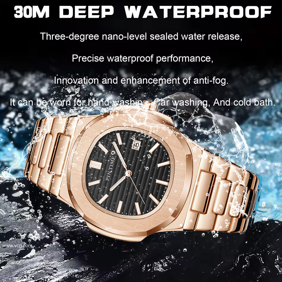 Luxury Men Wristwatch Business - Luxury Watch All Black ulasan dan harga