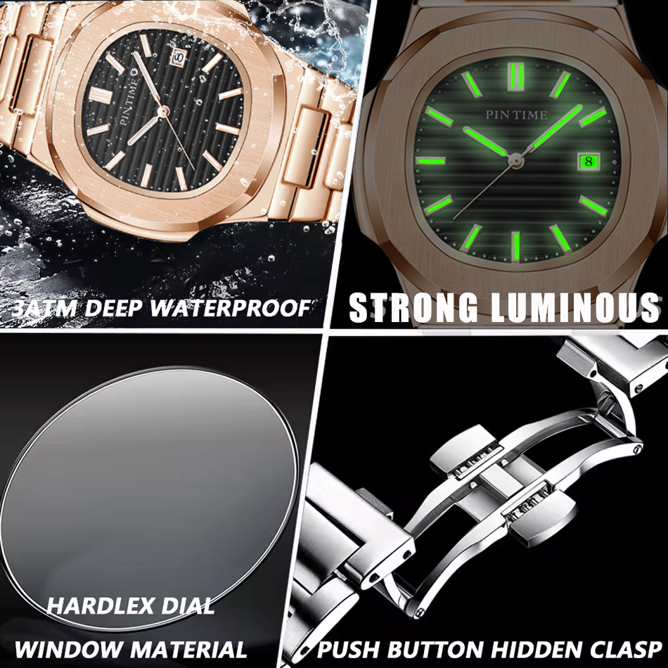 Luxury Men Wristwatch Business - Luxury Watch All Black ulasan dan harga