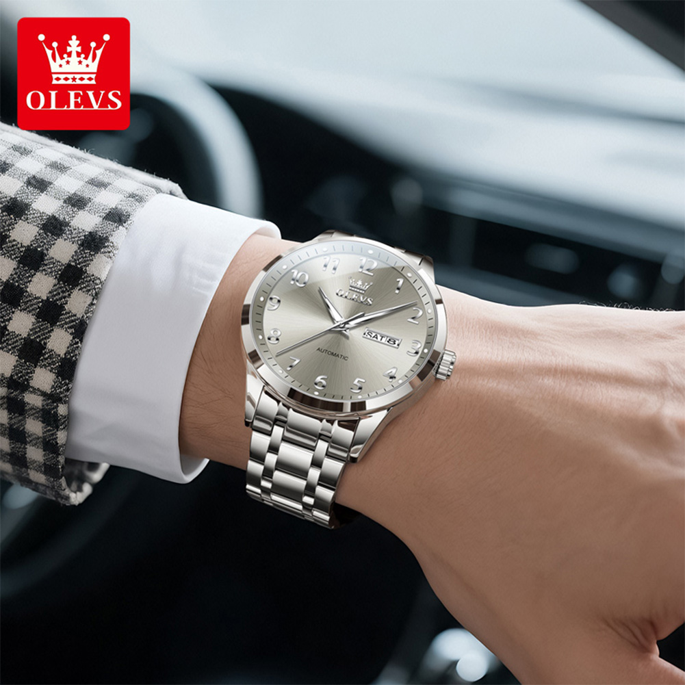 OLEVS automatic watch for man  - Luxury Watch With Arabic Numerals ulasan dan harga